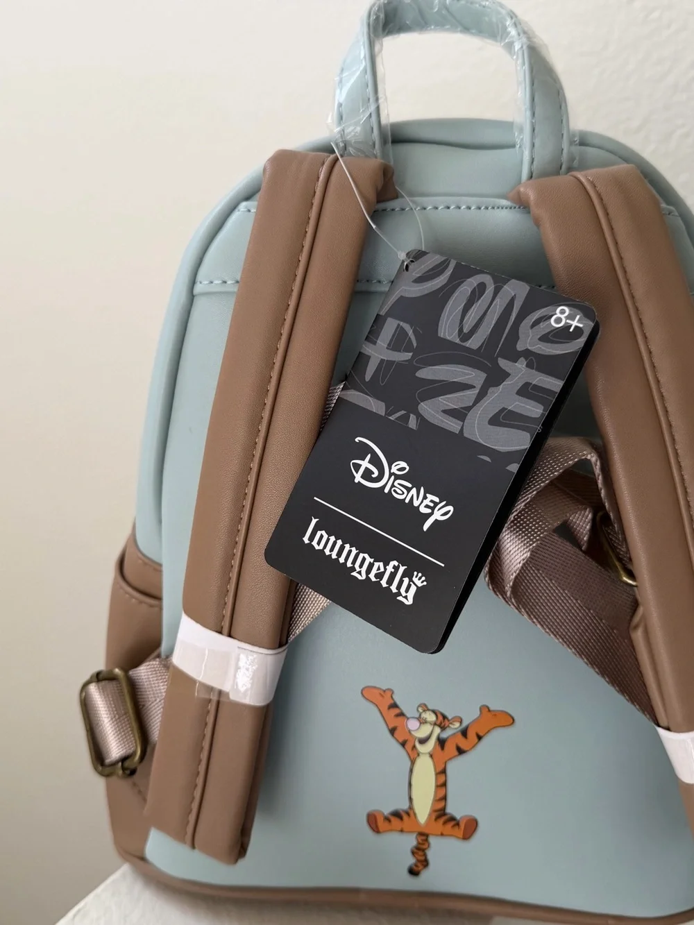 Loungefly Kids Pastel Blue Winnie the Pooh Patch Backpack